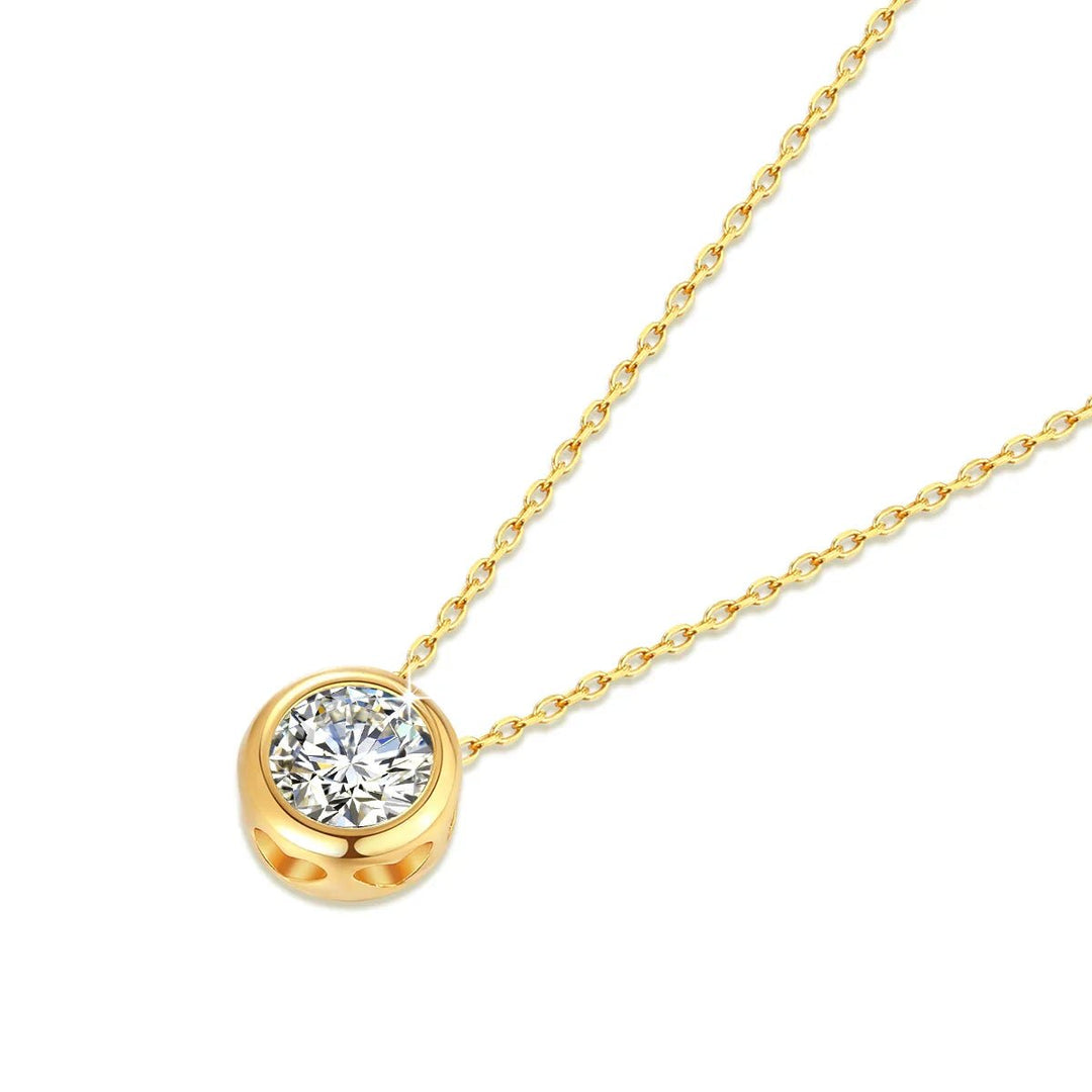 Aurora Moissanite VVS 18K Gold Necklace - Weston Fletcher