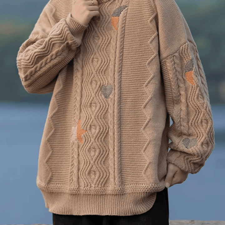 Autumn Crest Embroidered Sweater - Weston Fletcher