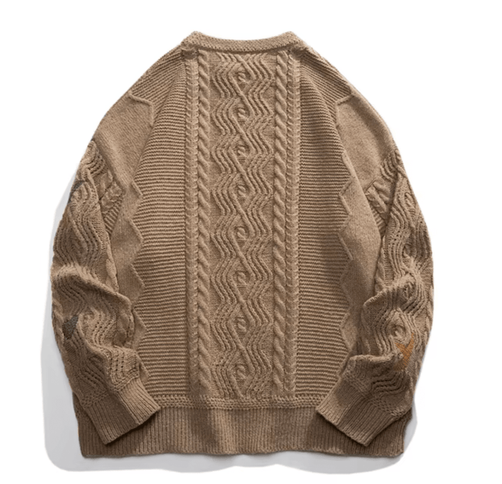 Autumn Crest Embroidered Sweater - Weston Fletcher