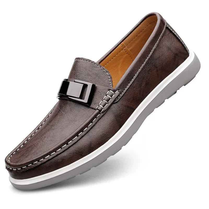 Averton Buckle Leather Loafers - Weston Fletcher