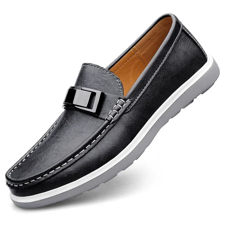 Averton Buckle Leather Loafers - Weston Fletcher