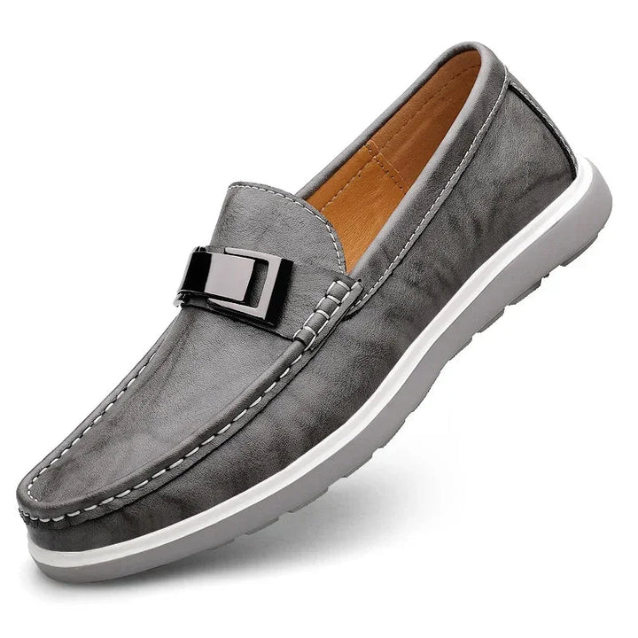 Averton Buckle Leather Loafers - Weston Fletcher