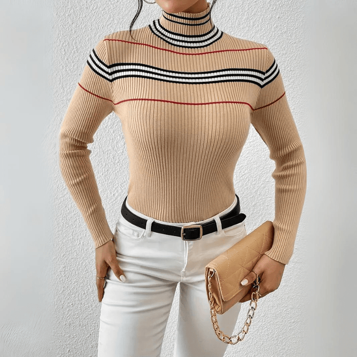 Axiom Striped Ribbed Top - Weston Fletcher
