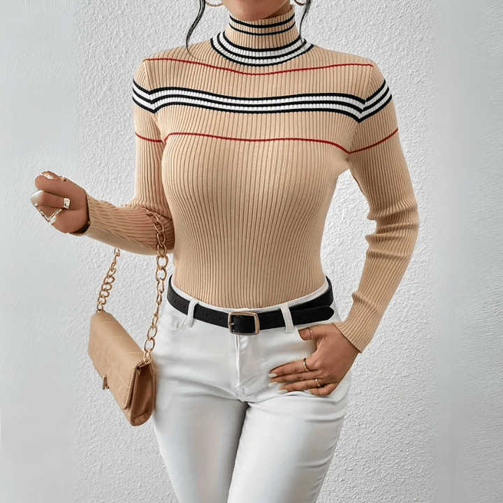 Axiom Striped Ribbed Top - Weston Fletcher