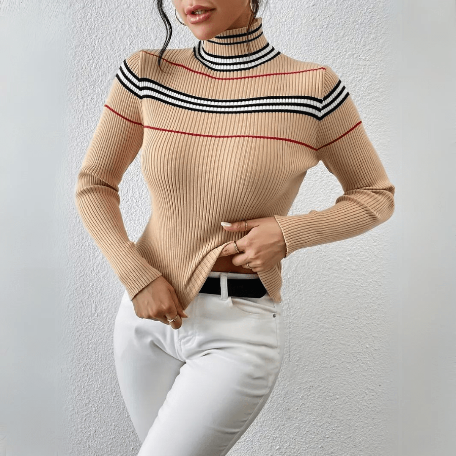 Axiom Striped Ribbed Top - Weston Fletcher