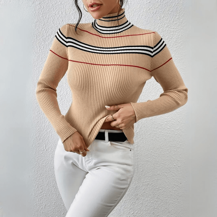 Axiom Striped Ribbed Top - Weston Fletcher