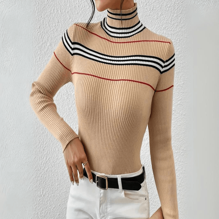 Axiom Striped Ribbed Top - Weston Fletcher