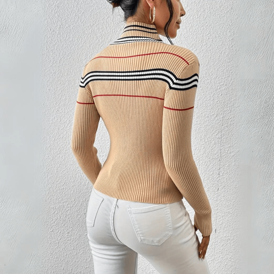 Axiom Striped Ribbed Top - Weston Fletcher