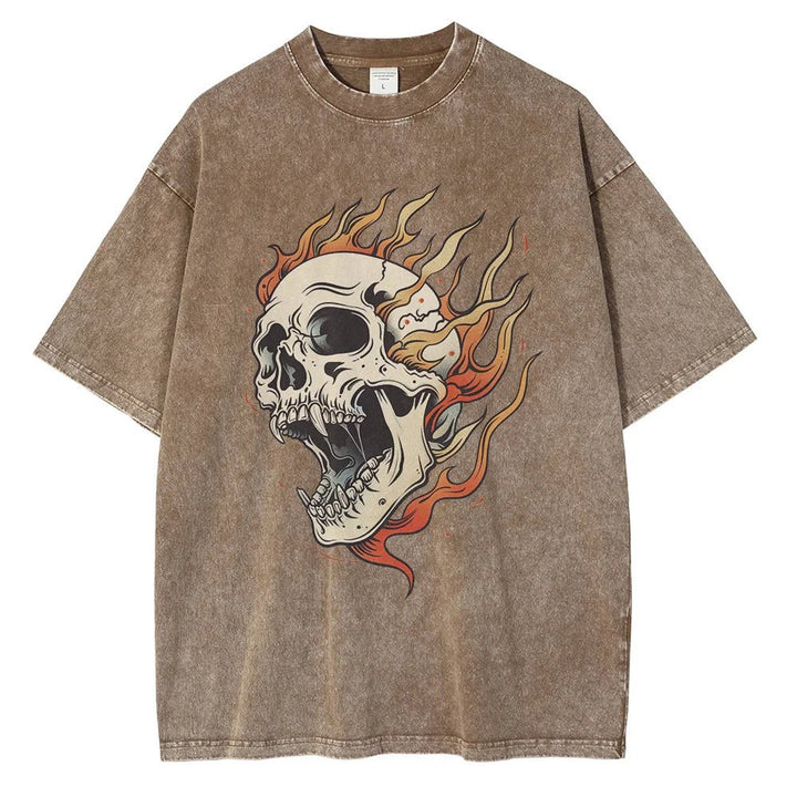 Bone Blaze Acid Wash Tee - Weston Fletcher