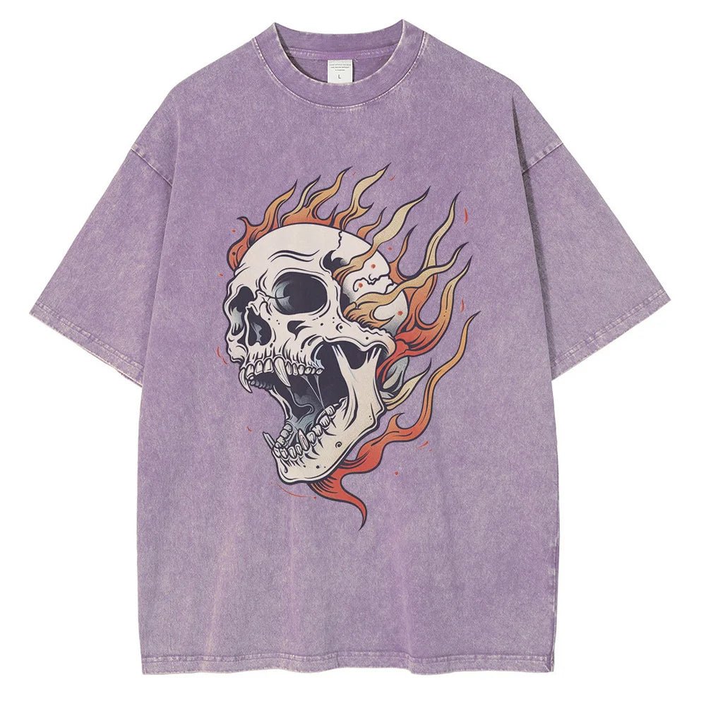 Bone Blaze Acid Wash Tee - Weston Fletcher