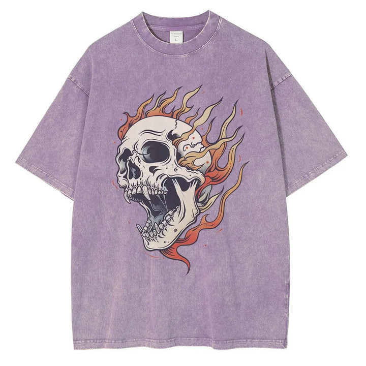 Bone Blaze Acid Wash Tee - Weston Fletcher