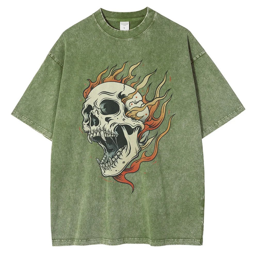Bone Blaze Acid Wash Tee - Weston Fletcher