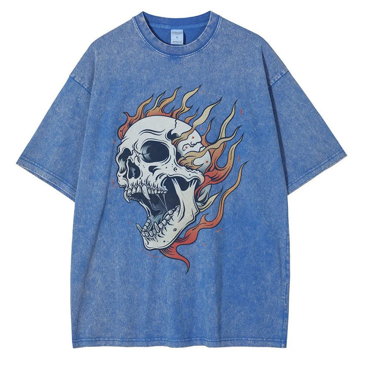 Bone Blaze Acid Wash Tee - Weston Fletcher