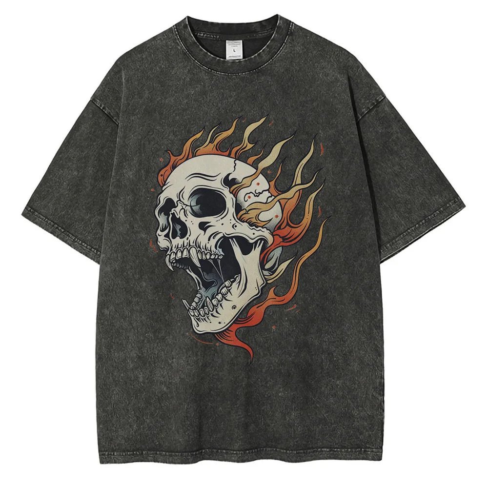 Bone Blaze Acid Wash Tee - Weston Fletcher