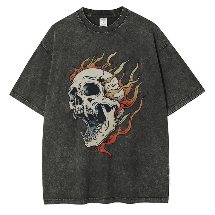 Bone Blaze Acid Wash Tee - Weston Fletcher