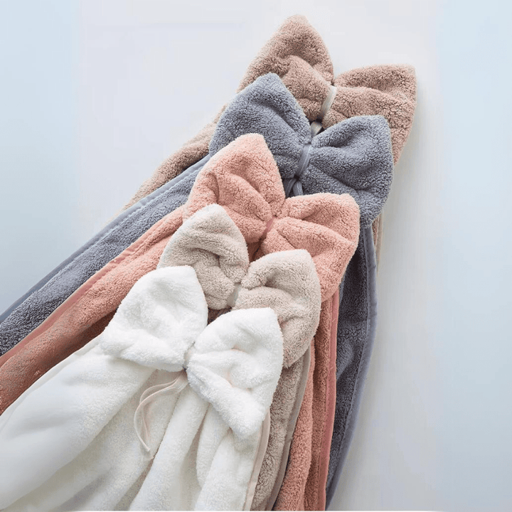 Bow Charm Coral Velvet Towels - Weston Fletcher
