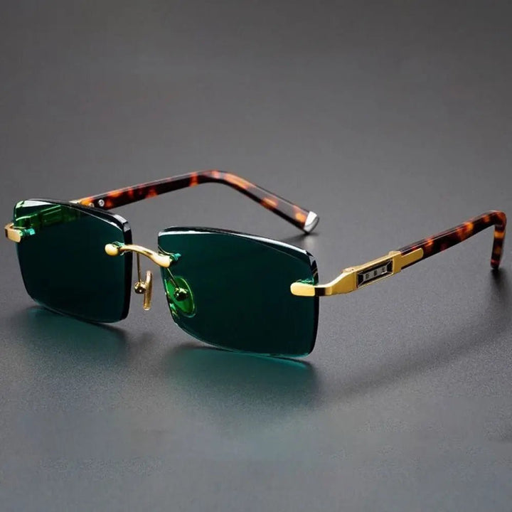 Cadeline Tortoise Rimless Sunglasses - Weston Fletcher