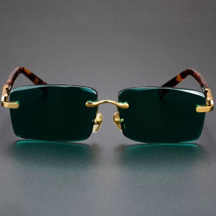 Cadeline Tortoise Rimless Sunglasses - Weston Fletcher