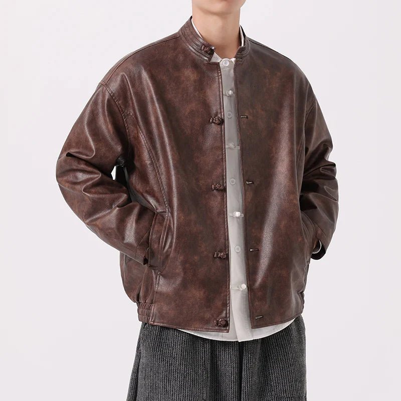 Caltren Aged Leather Coat - Weston Fletcher