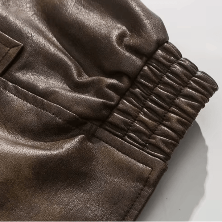 Caltren Aged Leather Coat - Weston Fletcher