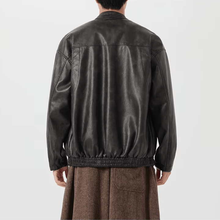 Caltren Aged Leather Coat - Weston Fletcher