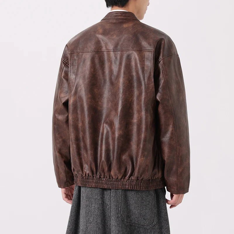 Caltren Aged Leather Coat - Weston Fletcher