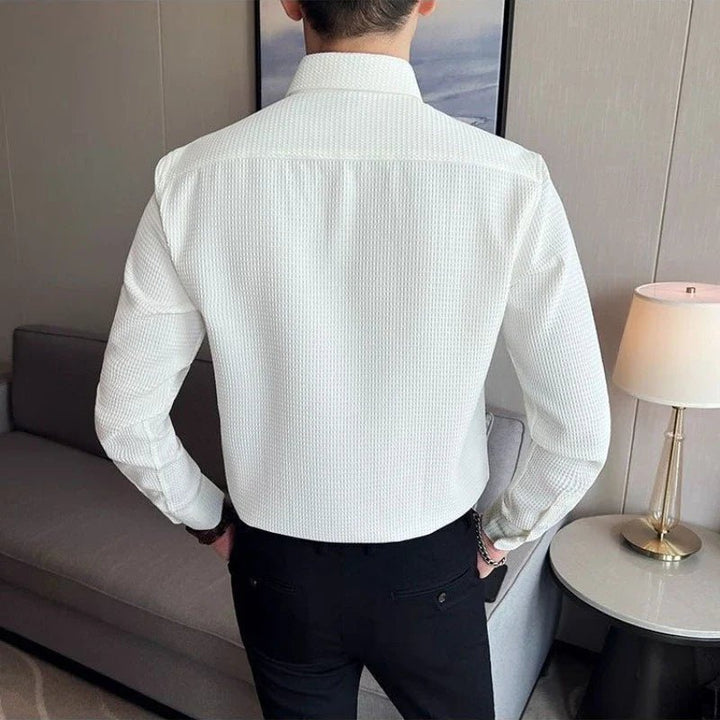 Cavell Waffle Knit Polo Shirt - Weston Fletcher