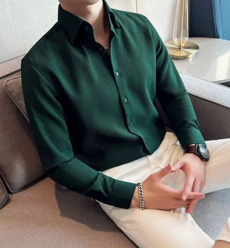 Cavell Waffle Knit Polo Shirt - Weston Fletcher