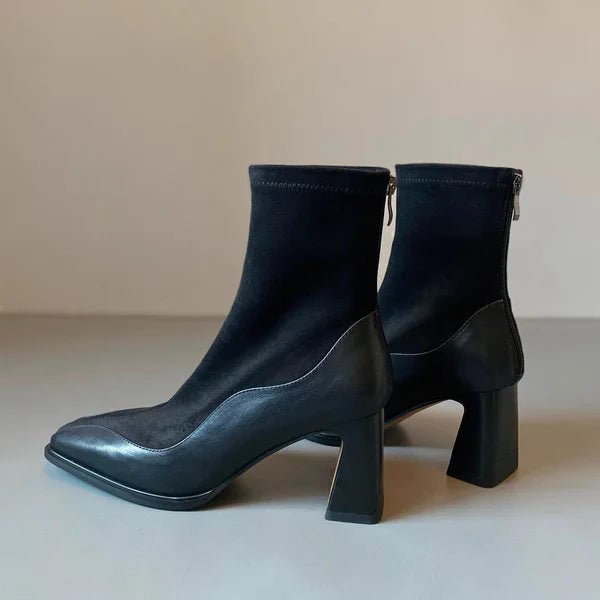 Christina Mark Spliced Suede Boots - Weston Fletcher