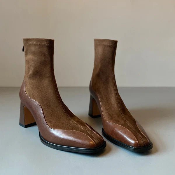 Christina Mark Spliced Suede Boots - Weston Fletcher