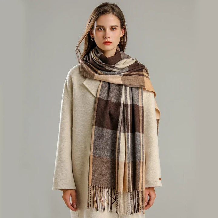 Darla Plaid Cashmere Scarf - Weston Fletcher