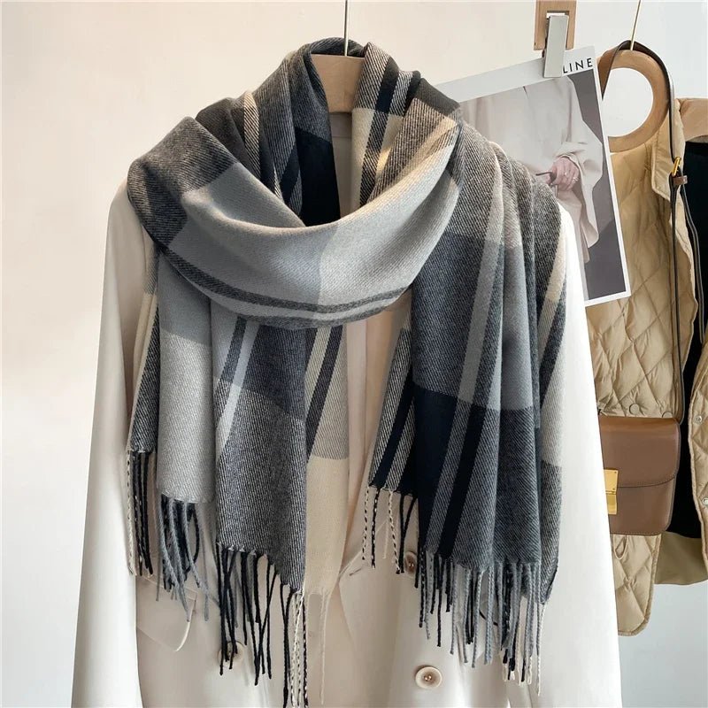 Darla Plaid Cashmere Scarf - Weston Fletcher