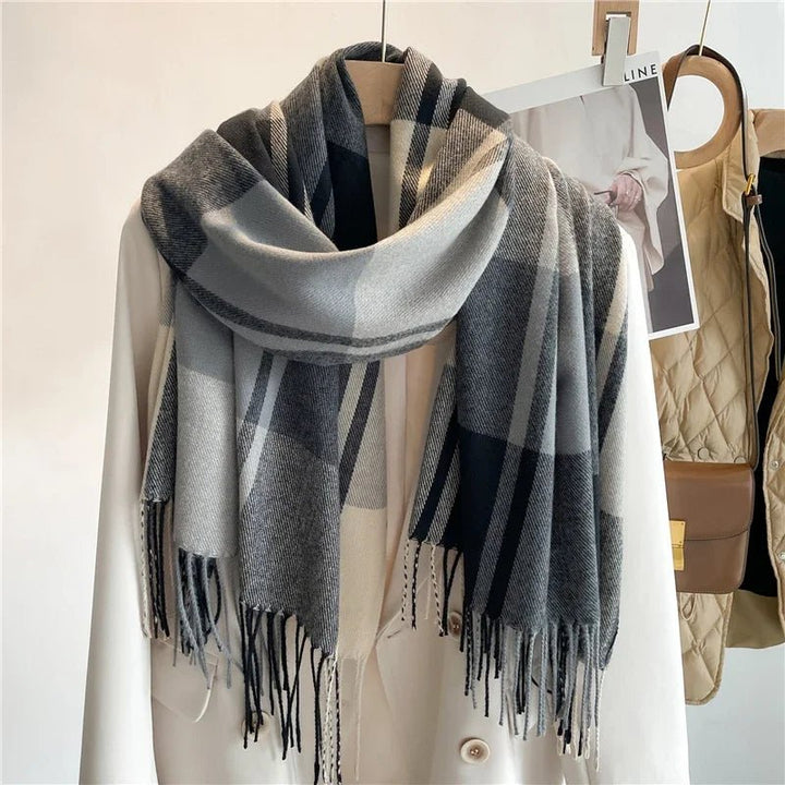 Darla Plaid Cashmere Scarf - Weston Fletcher