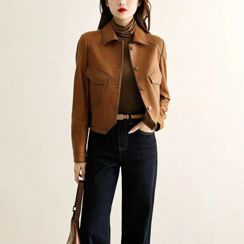 Dax Moto Leather Lapel Jacket - Weston Fletcher