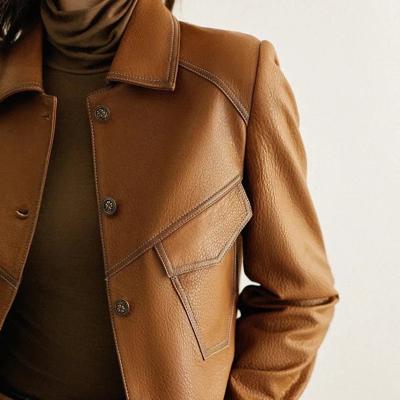 Dax Moto Leather Lapel Jacket - Weston Fletcher