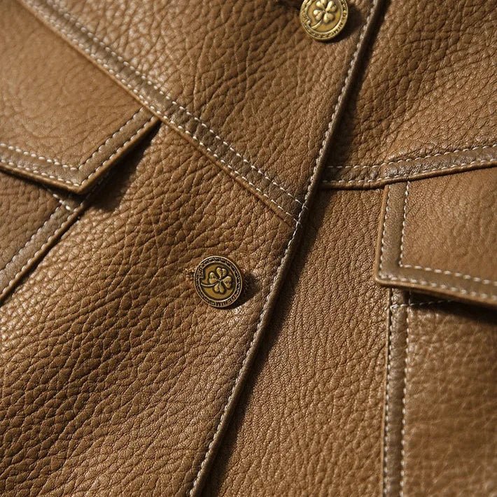 Dax Moto Leather Lapel Jacket - Weston Fletcher