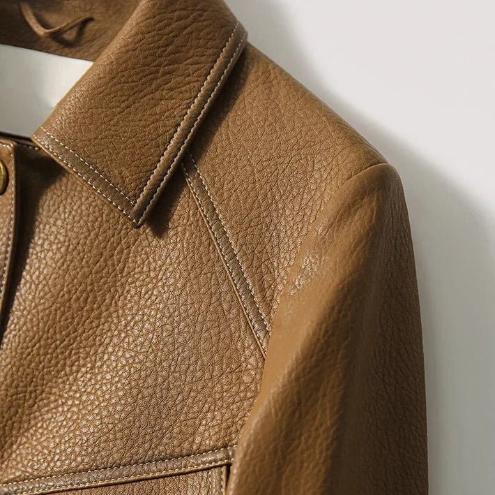 Dax Moto Leather Lapel Jacket - Weston Fletcher
