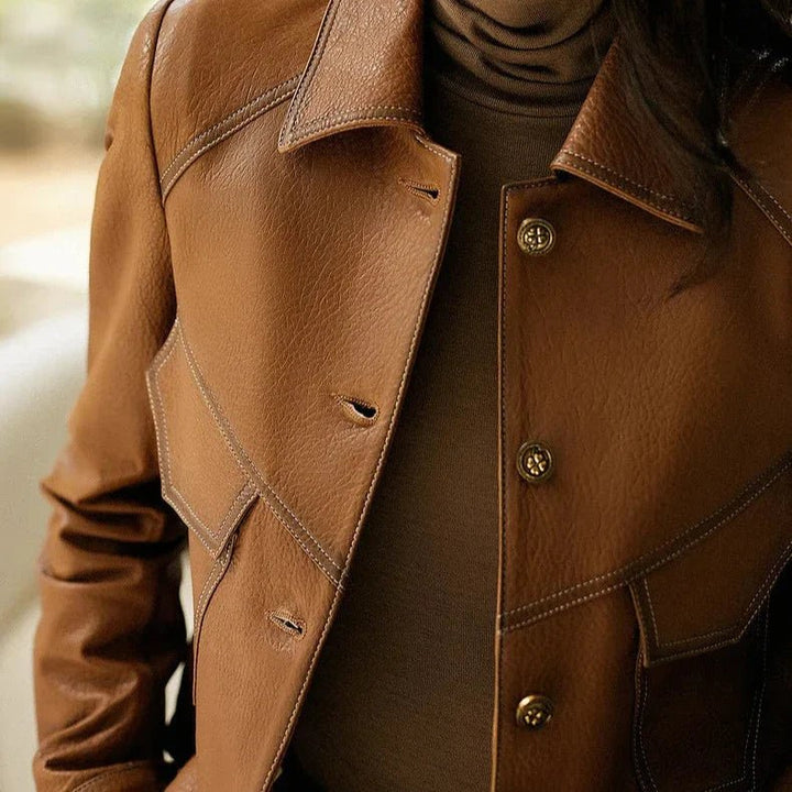 Dax Moto Leather Lapel Jacket - Weston Fletcher