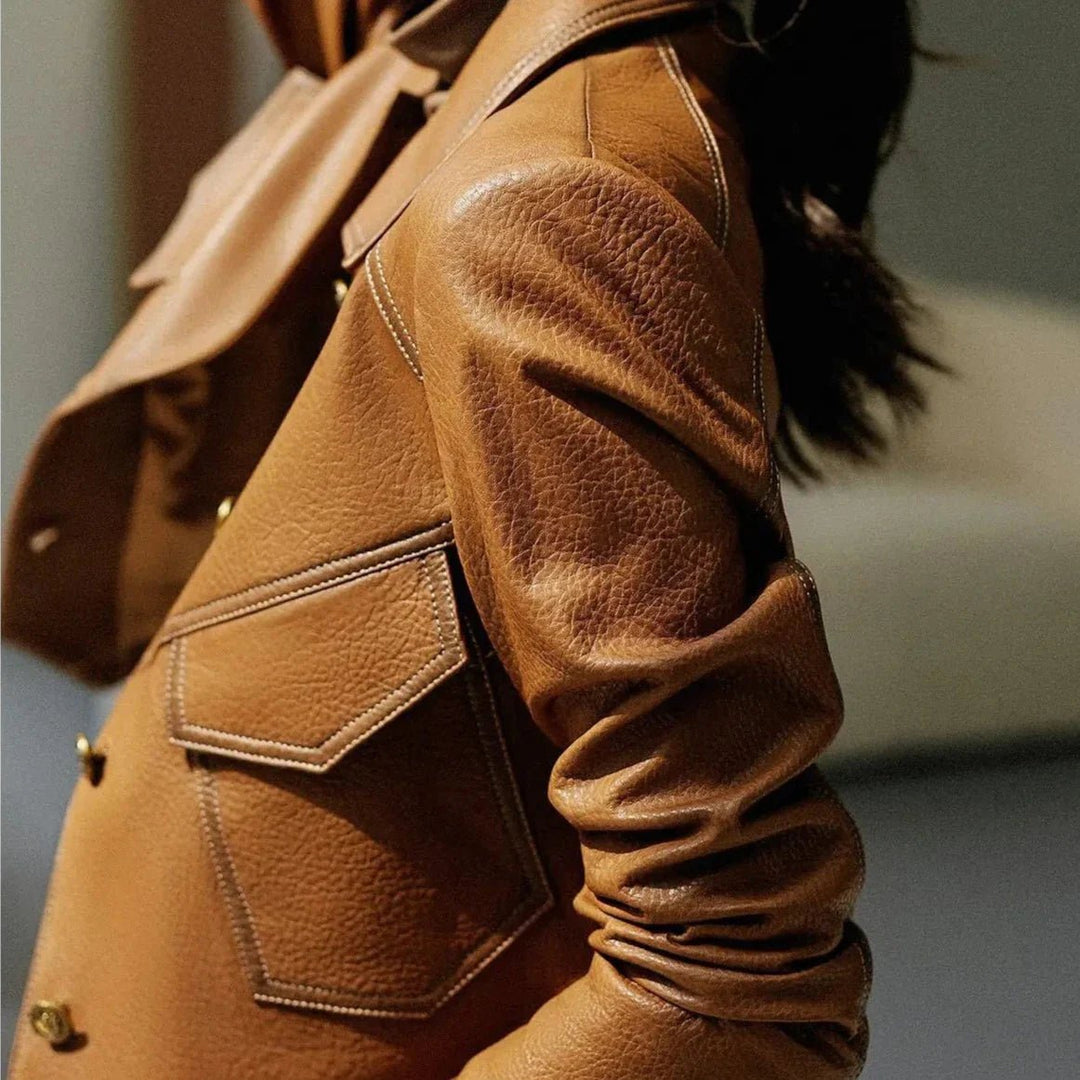 Dax Moto Leather Lapel Jacket - Weston Fletcher