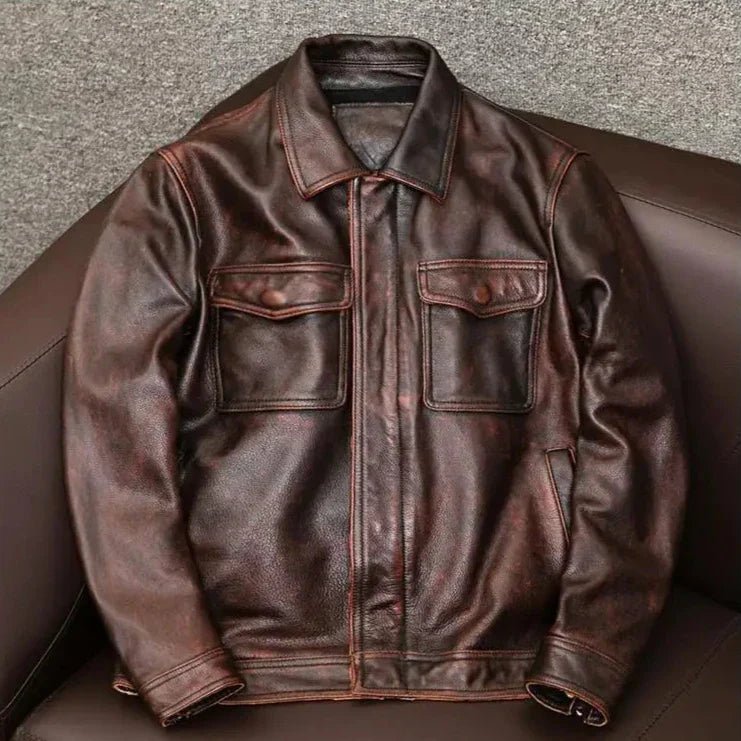 Deadlight Rider Genuine Leather Jacket - Weston Fletcher