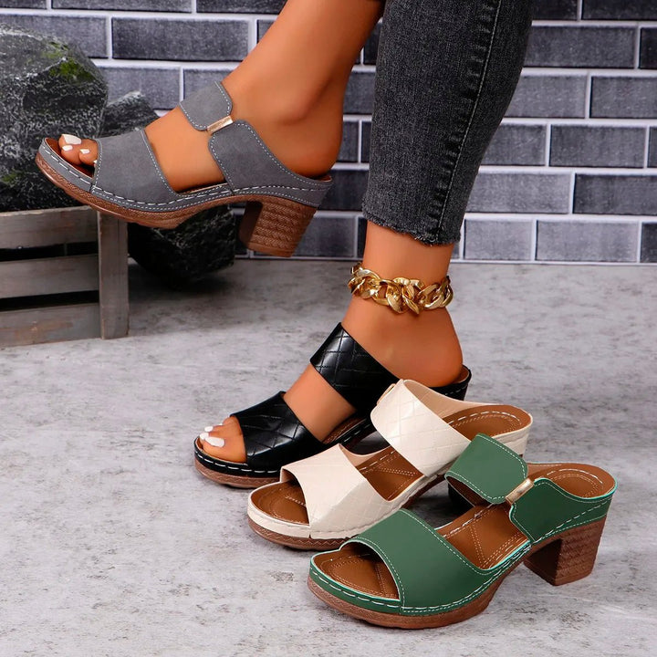 Delphi Block Heel Sandals - Weston Fletcher