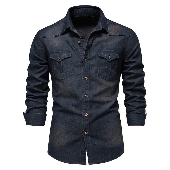 Delton Fitted Denim Shirt - Weston Fletcher