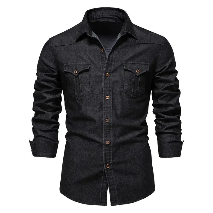 Delton Fitted Denim Shirt - Weston Fletcher
