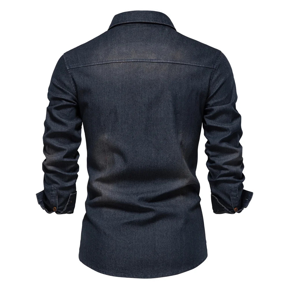Delton Fitted Denim Shirt - Weston Fletcher