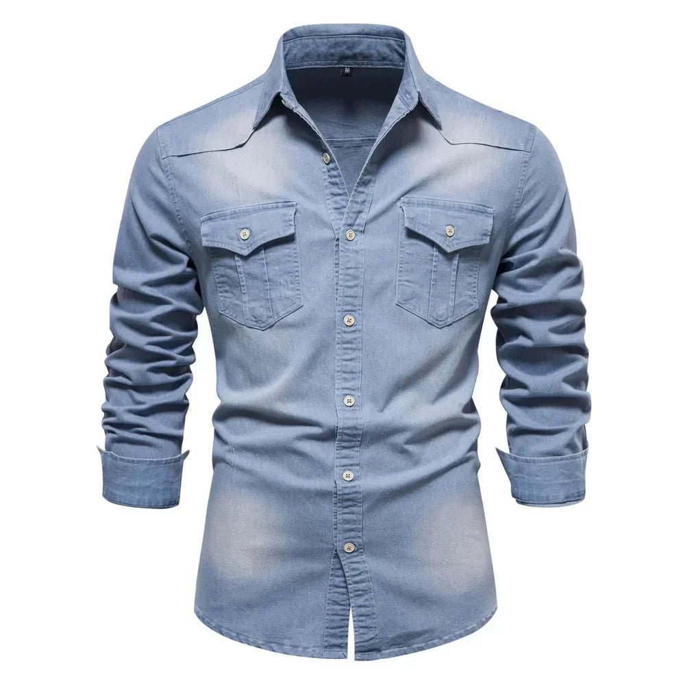 Delton Fitted Denim Shirt - Weston Fletcher