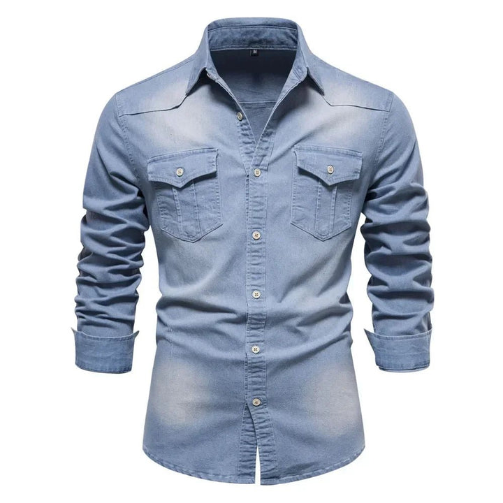 Delton Fitted Denim Shirt - Weston Fletcher