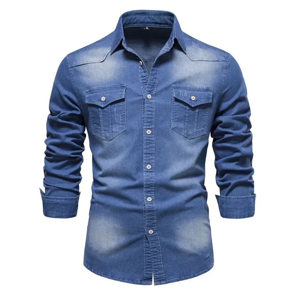 Delton Fitted Denim Shirt - Weston Fletcher