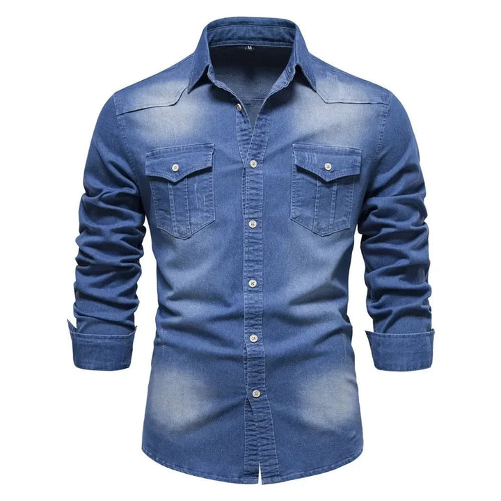 Delton Fitted Denim Shirt - Weston Fletcher