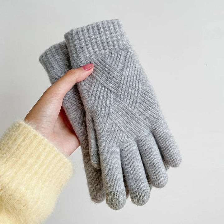 Diamond Knit Cashmere Gloves - Weston Fletcher