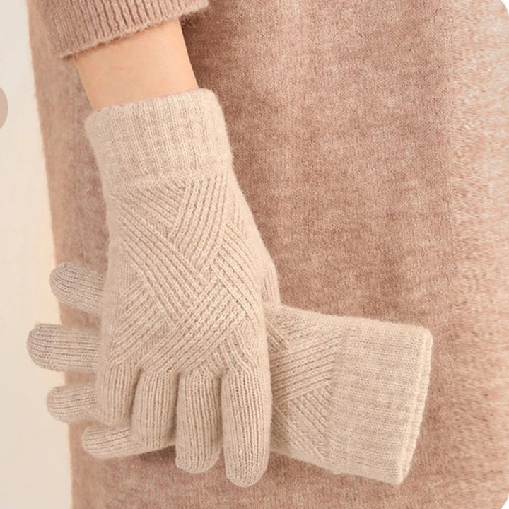 Diamond Knit Cashmere Gloves - Weston Fletcher
